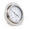 Pro 4in Dial, 30in Hg Vac/0/30 PSI, 1/2in NPT, Back Connection, Panel Mount Dry/Fillable Pressure Gauge PRO-314D-402CC